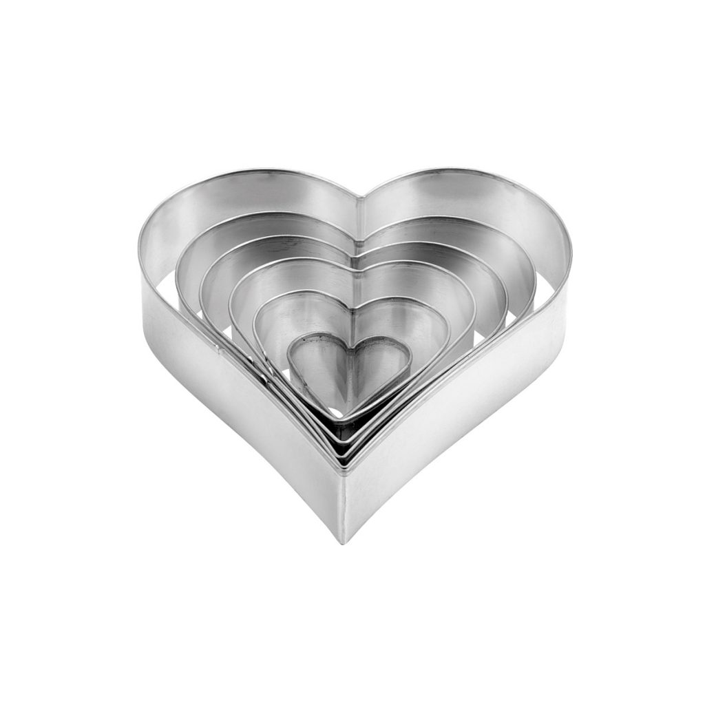 Heart-shaped cookie cutters DELÍCIA, 6 pcs - Tescoma
